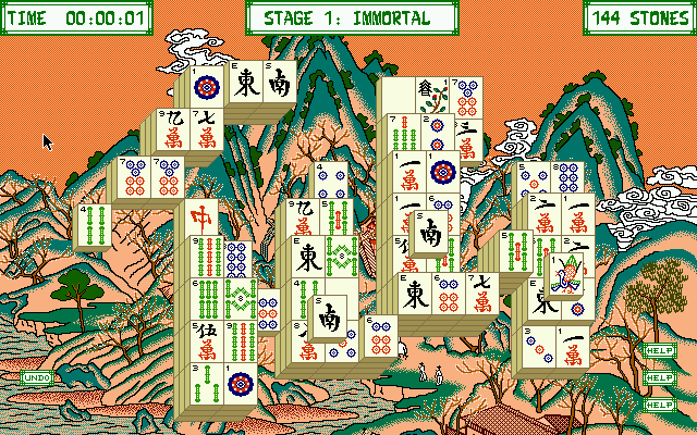 Let's Play Shangai [Falcon030] atari screenshot